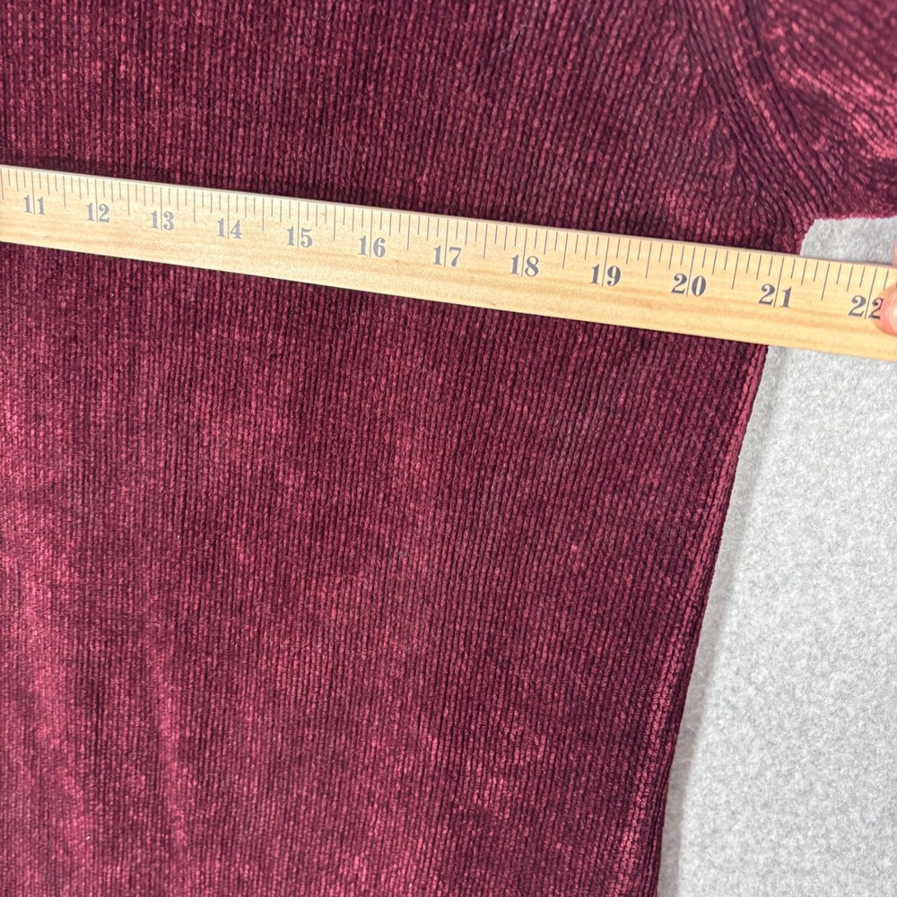 Vintage Express Tricot Burgundy Chenille Sweater Tunic‎ Medium SOFT Cozy Comfy - Picture 7 of 9